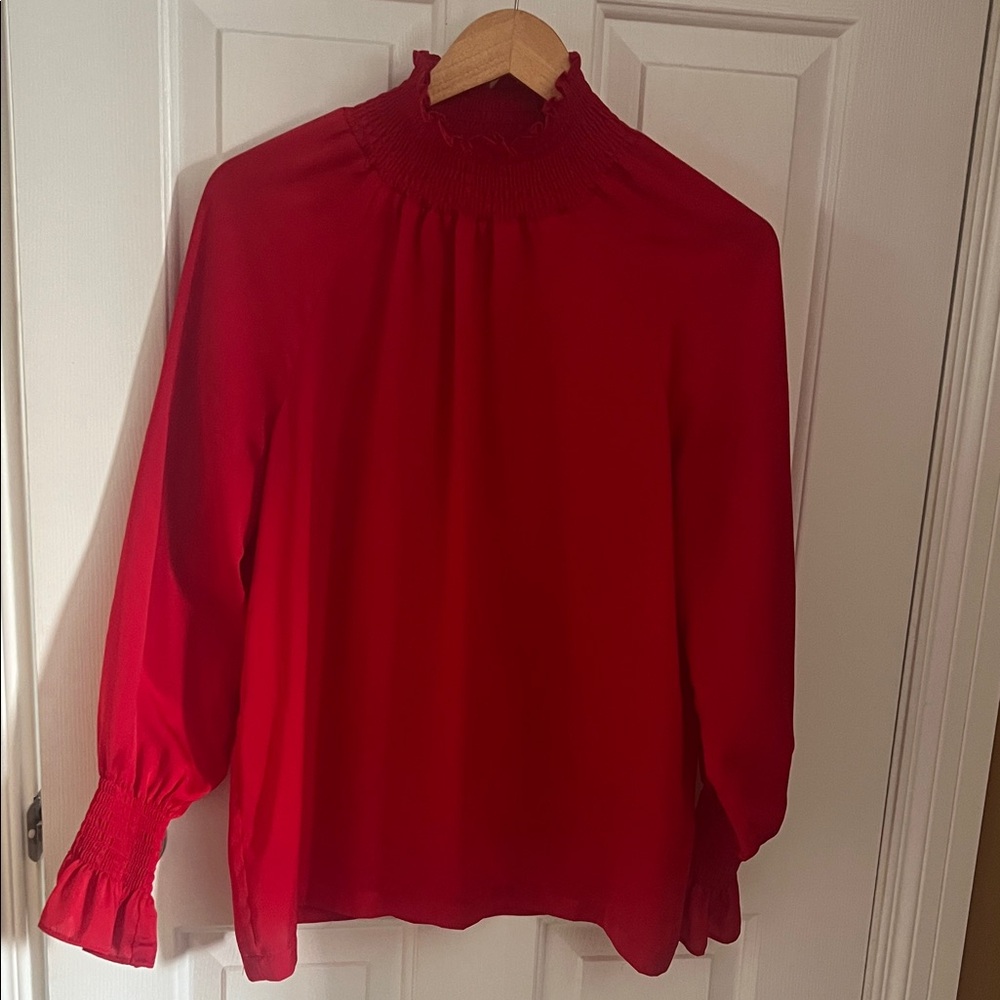 Elegant Red Women's Top